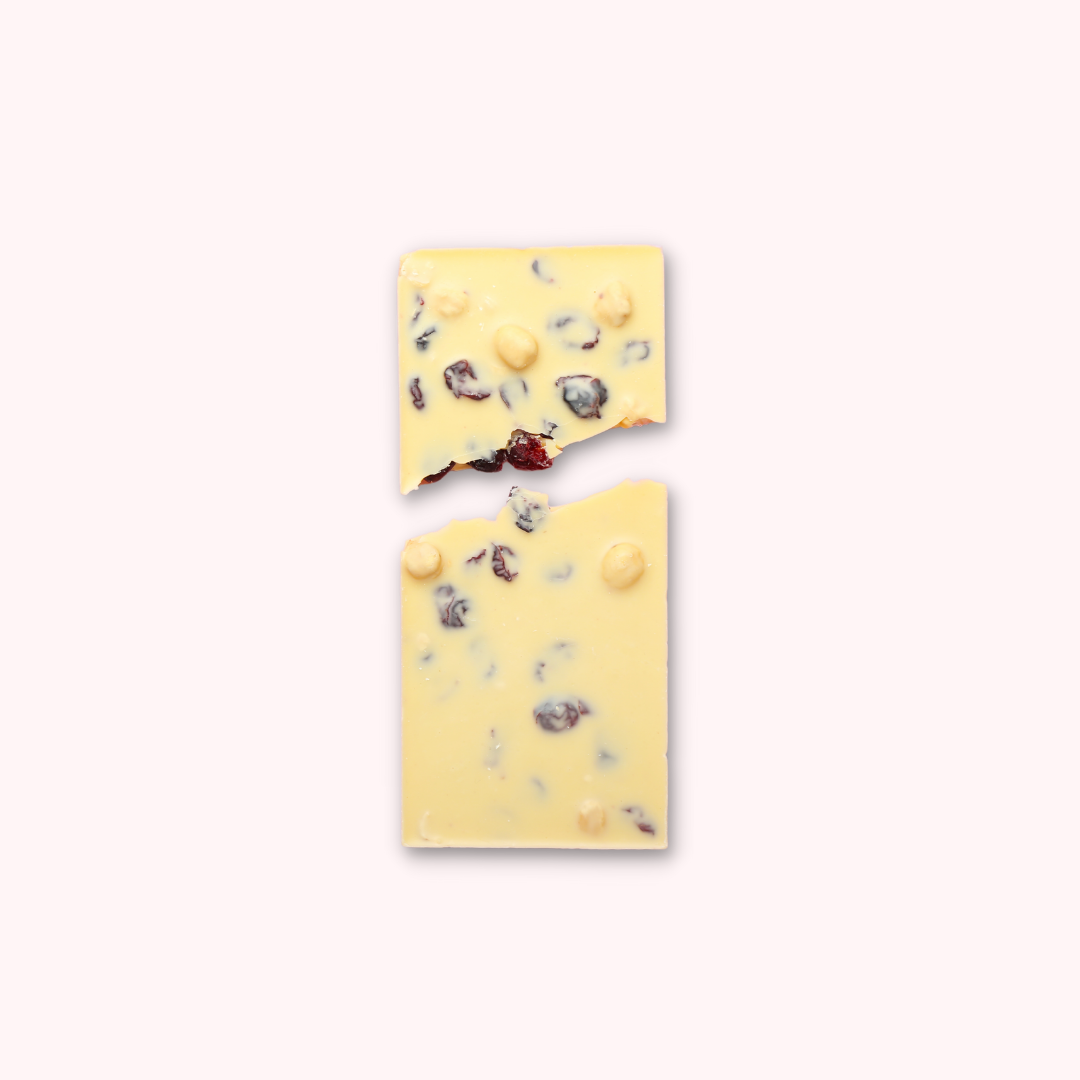 nuts and raisins white chocolate bar